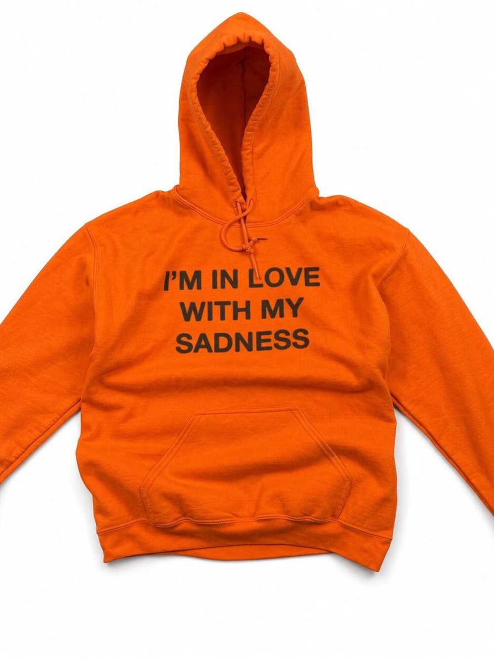 Anti Social Social Club Orange Graphic Crewneck Hoodie